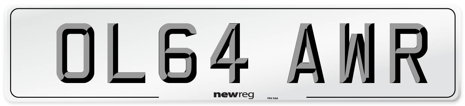 OL64 AWR Number Plate from New Reg